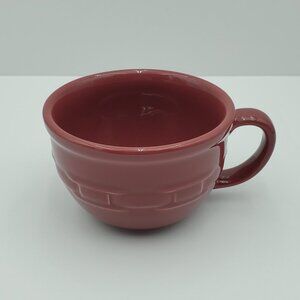 Longaberger Pottery Paprika Oversized Round Mug Large Paprika Soup Coffee Mug